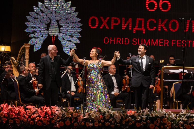 Спектакуларна оперска гала вечер пред 4.000 публика на свеченото отворање на 66. „Охридско лето“